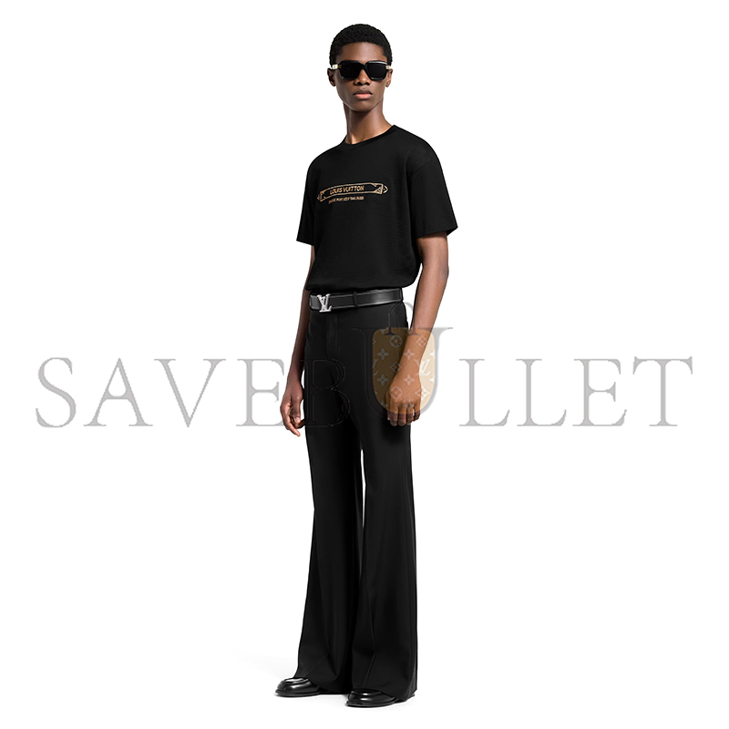 LOUIS VUITTON EMBELLISHED DAMIER PIQUE T-SHIRT 1AHW20